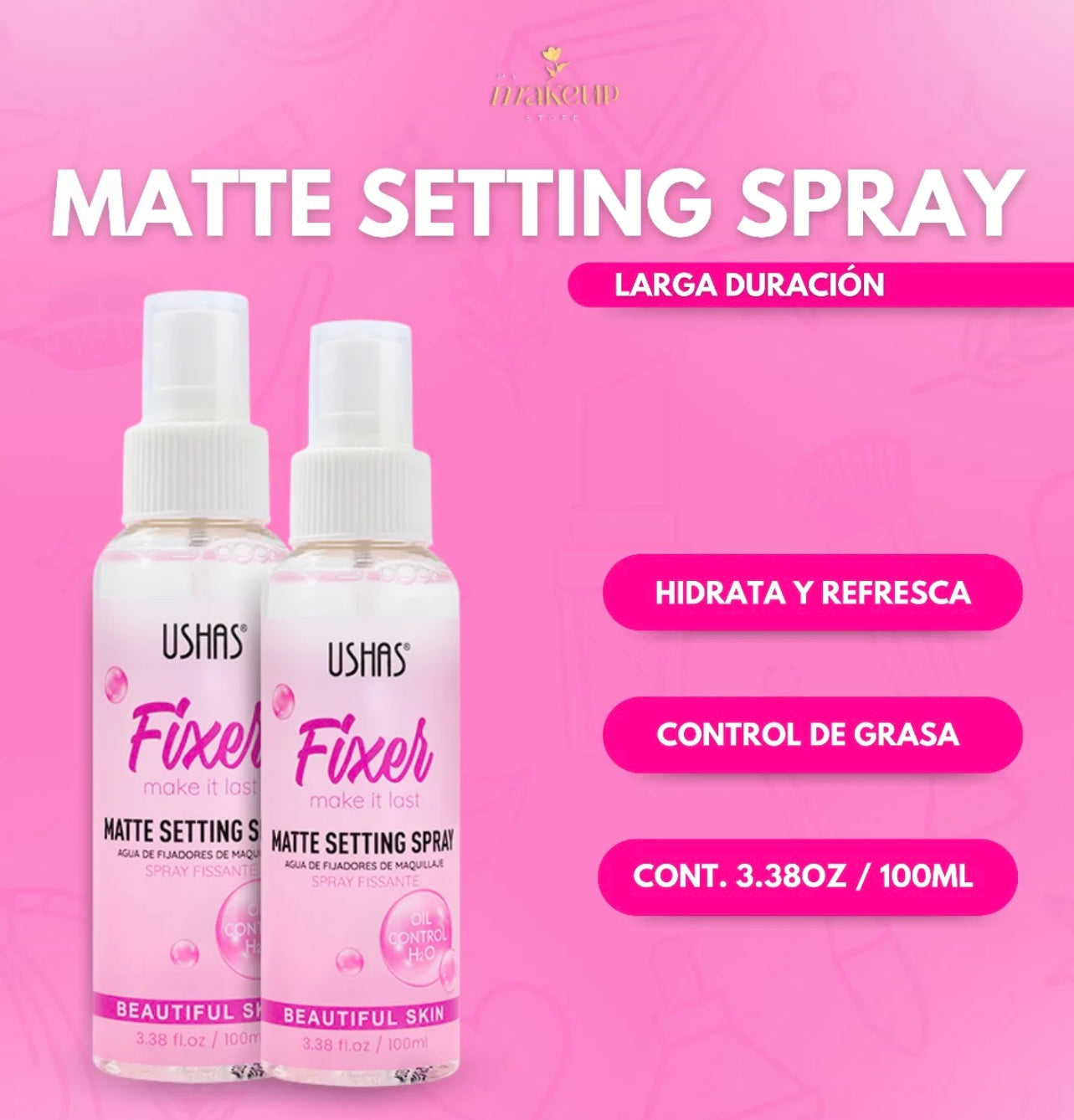 Ushas Fixer Matte Setting Spray