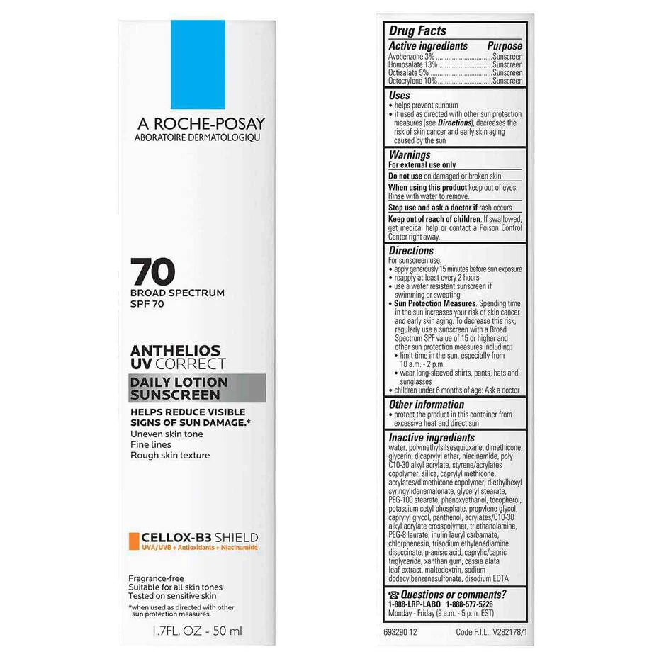 Protector Solar La Roche Posay Anthelios UV Correct SPF 70
