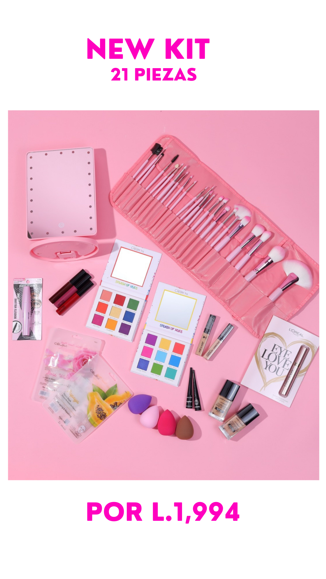Kit de Maquillaje 21 piezas