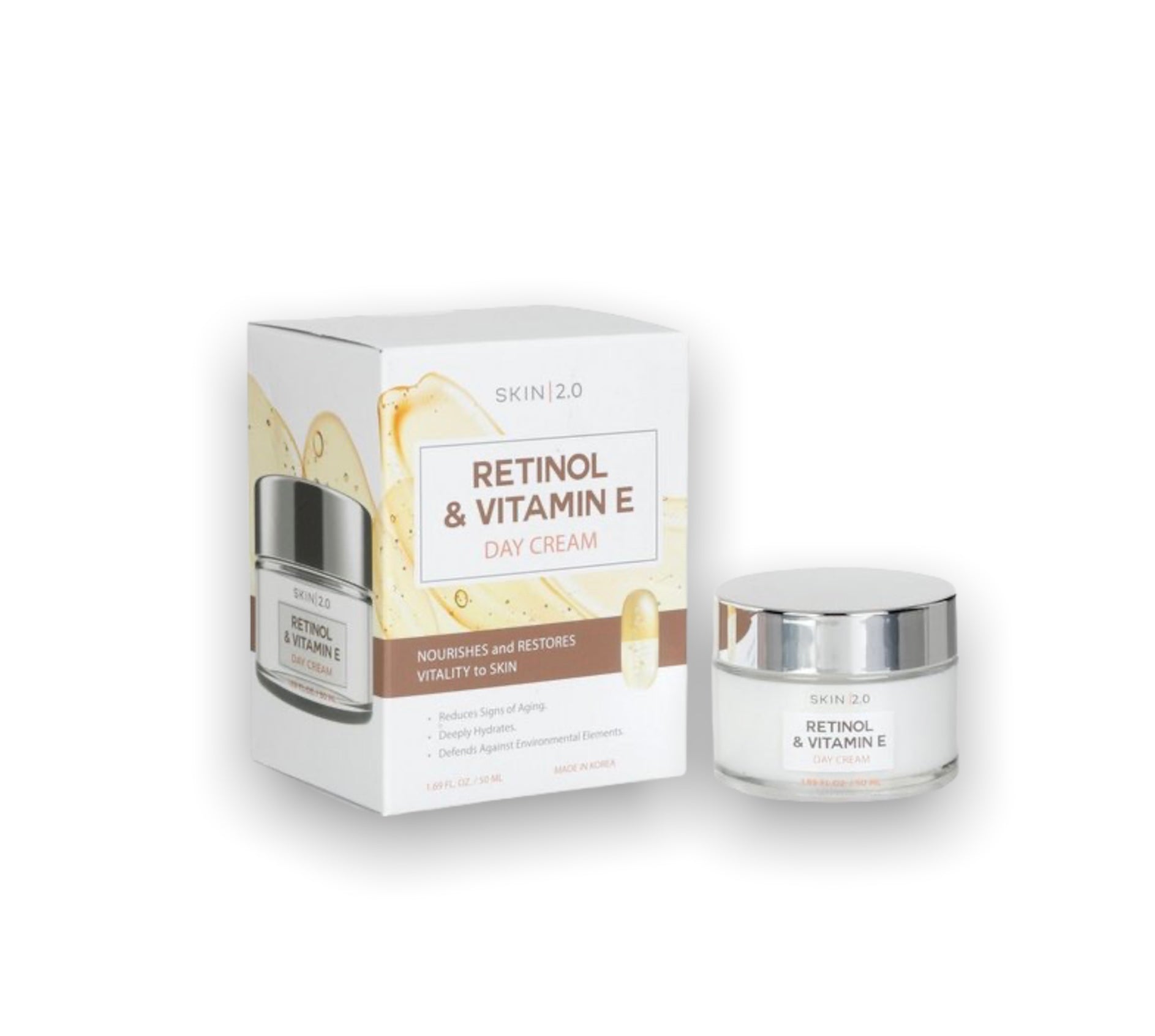 Crema facial Retinol y vitamins E