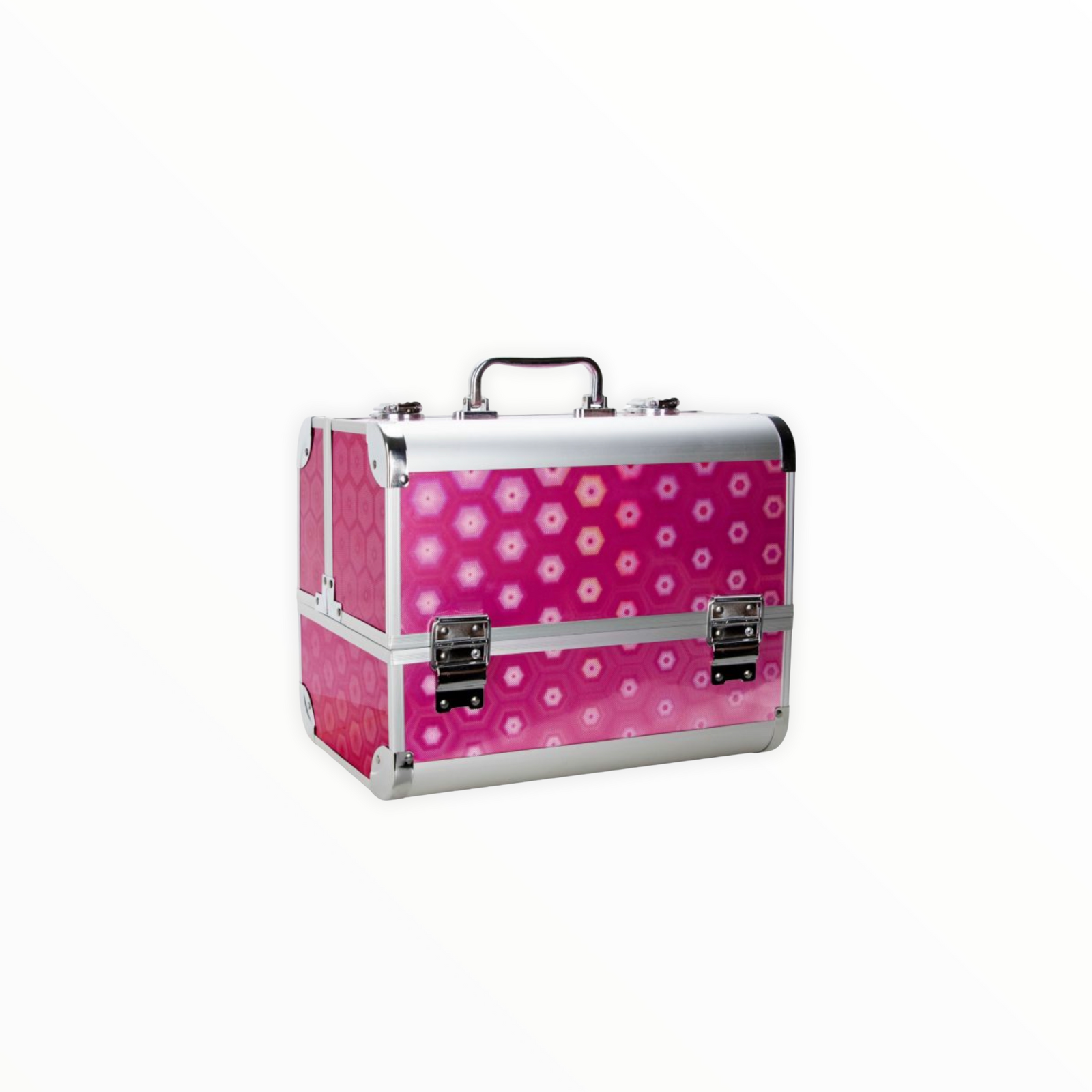 Maleta Holografica Rosada