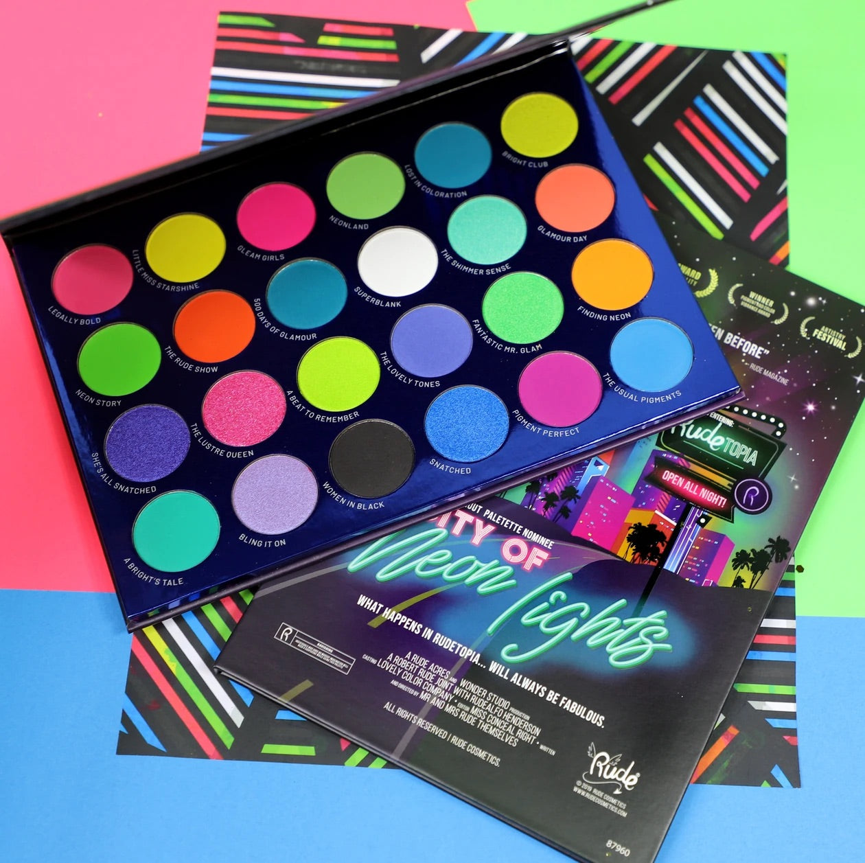 Paleta De Sombras Neón Lights