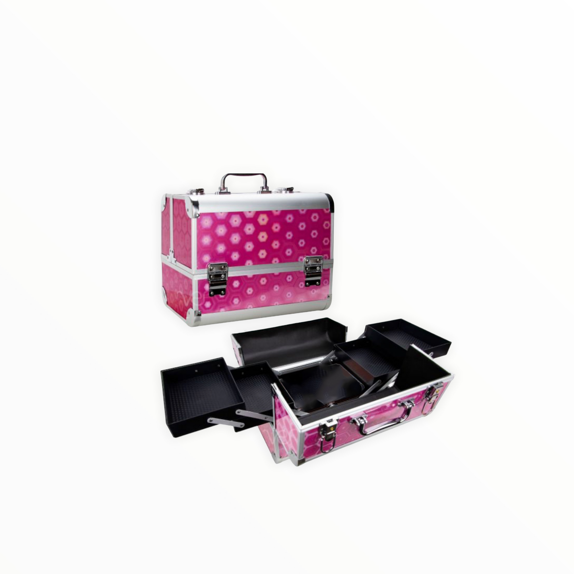 Maleta Holografica Rosada