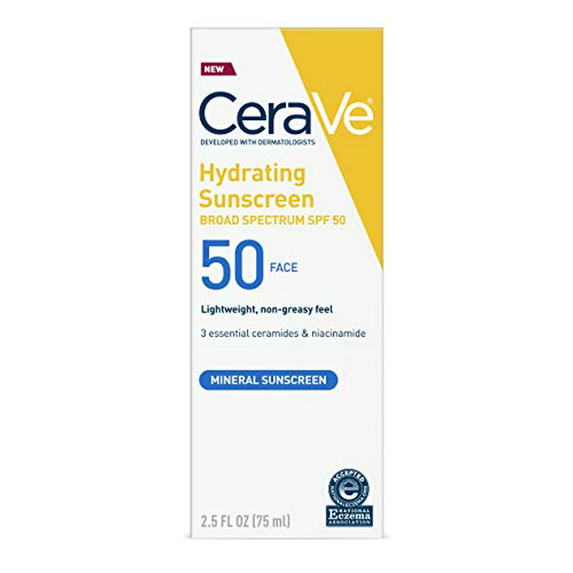 Cerave Hydrating Mineral Sunscreen Face