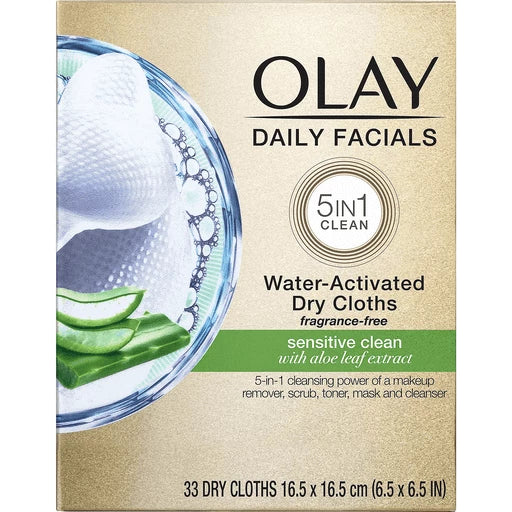 Olay Water Activated Dry Cloths sensitive Clean