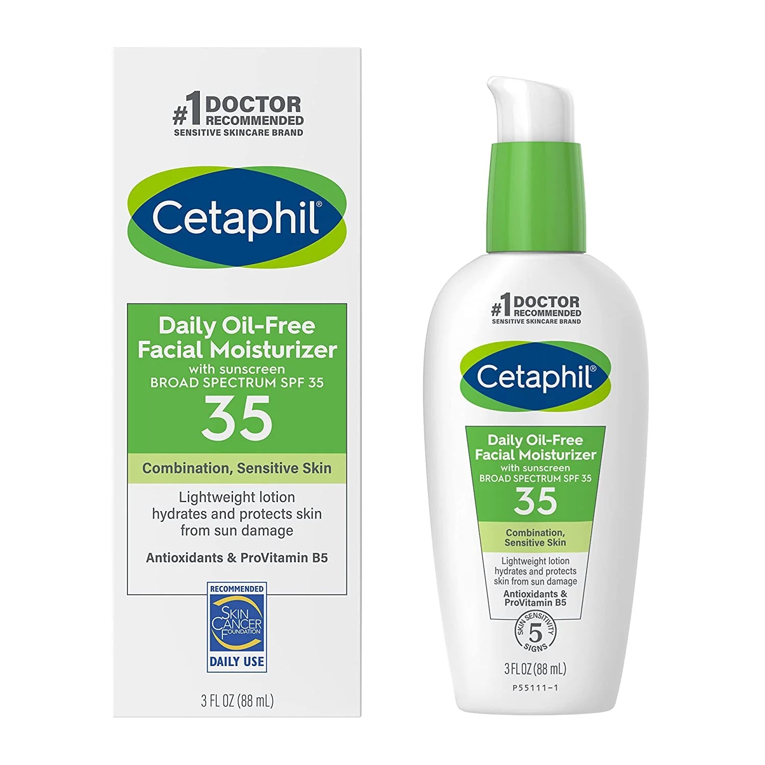 Cetaphil Daily oil-free Facial Moisturizer spf 35