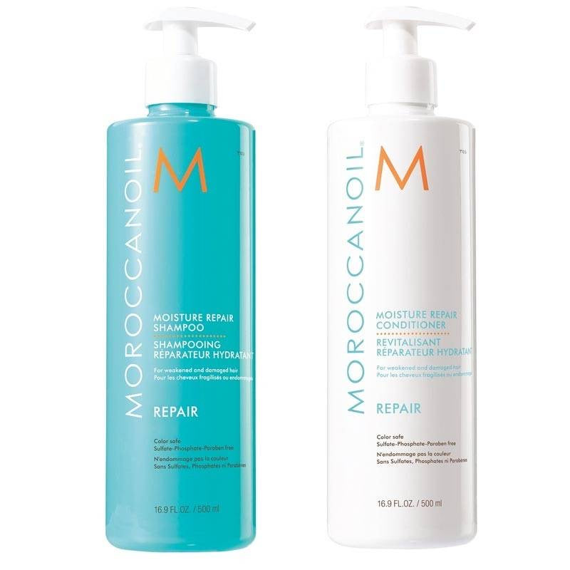 KIT MOROCCANOIL REPARADOR 2 en 1 Shampoo & Acondicionador 500 ML