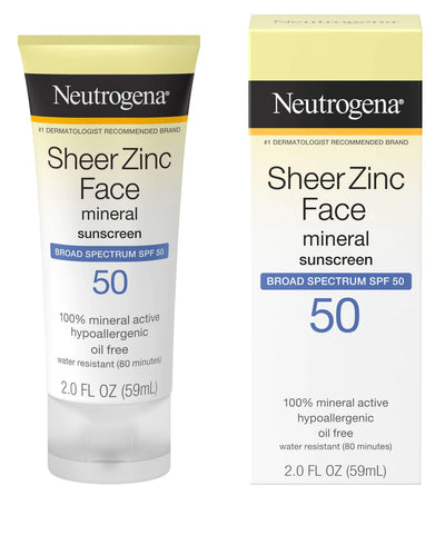 Neutrogena sheer zinc face