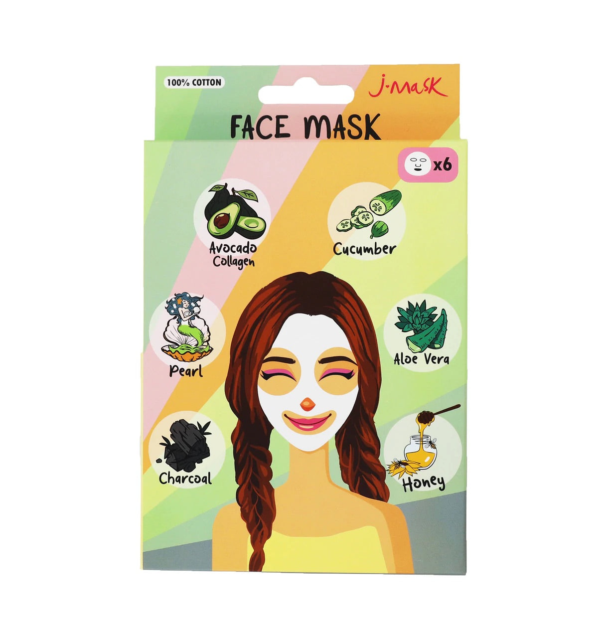 Pack de 6 Mascarillas Faciales - J LASH