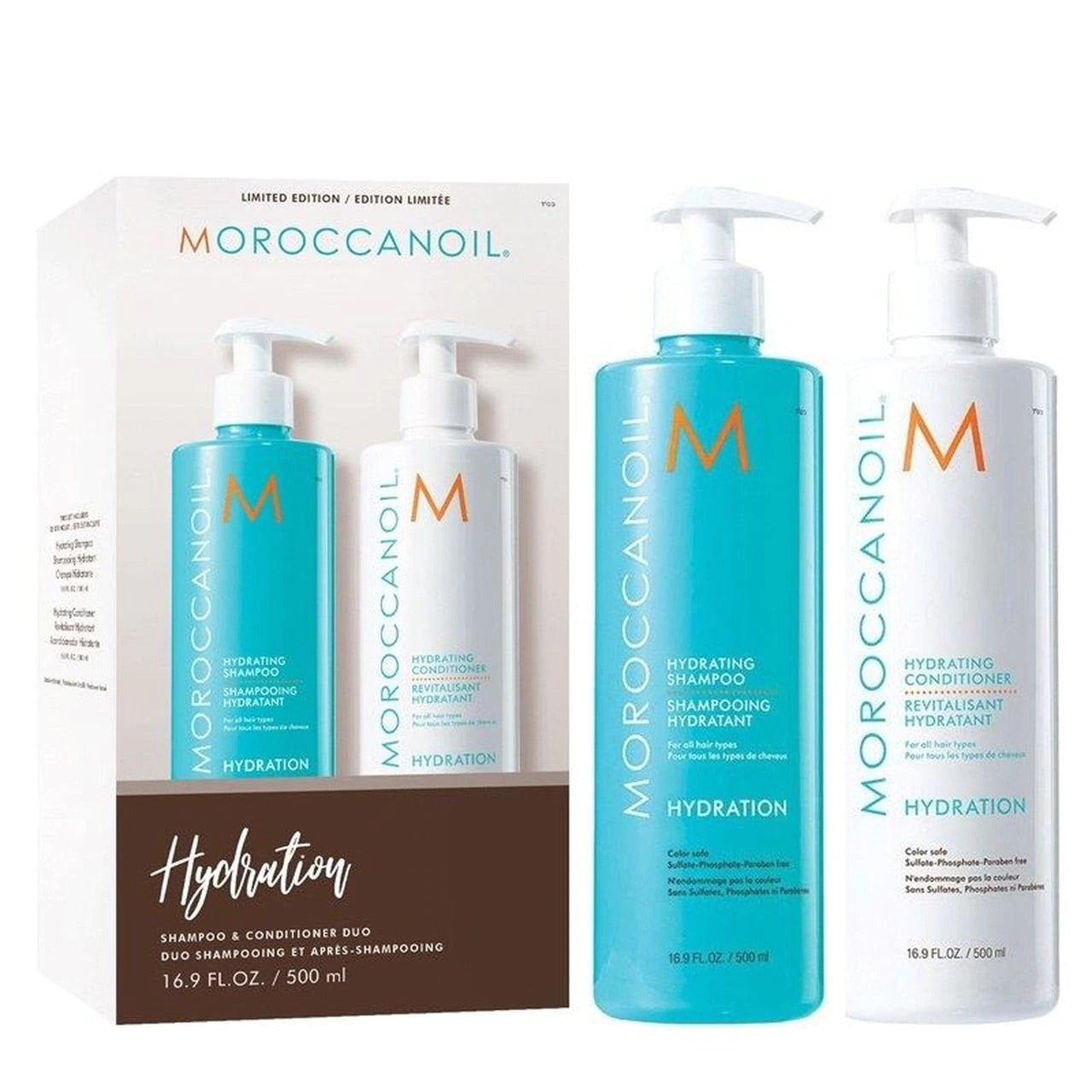 KIT MOROCCANOIL HIDRATANTE 2 en 1 Shampoo & Acondicionador 500 ML